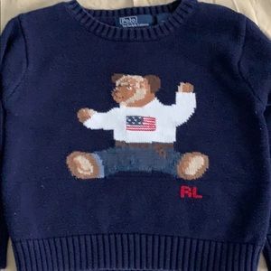 Adorable Boys Polo Bear Sweater